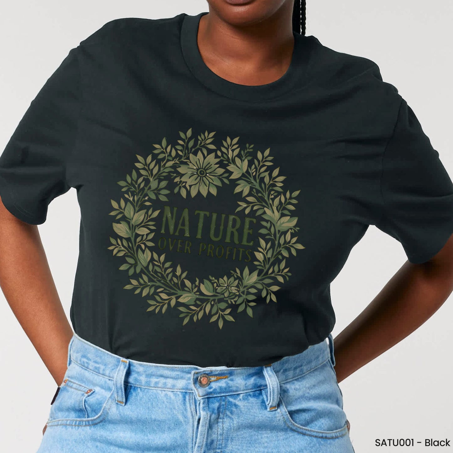 Nature Over Profits Wreath T-Shirt