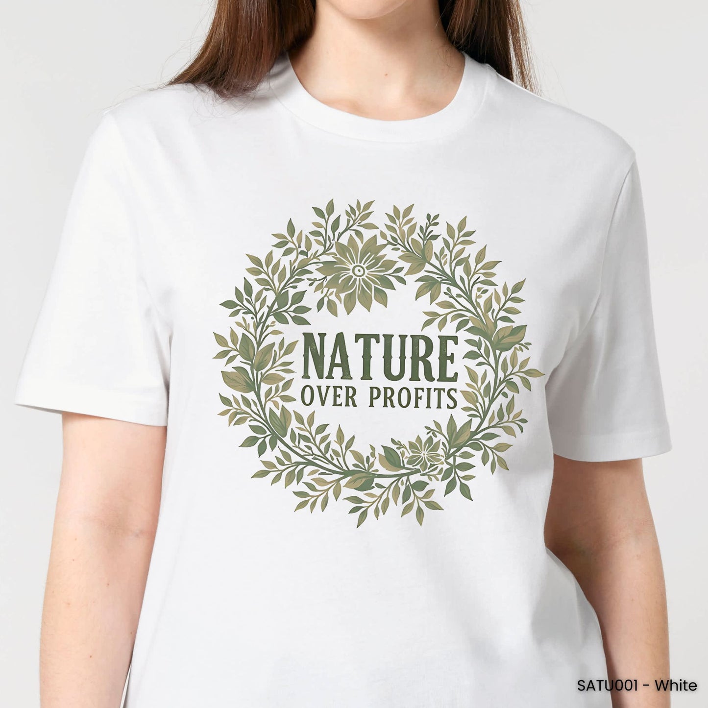 Nature Over Profits Wreath T-Shirt