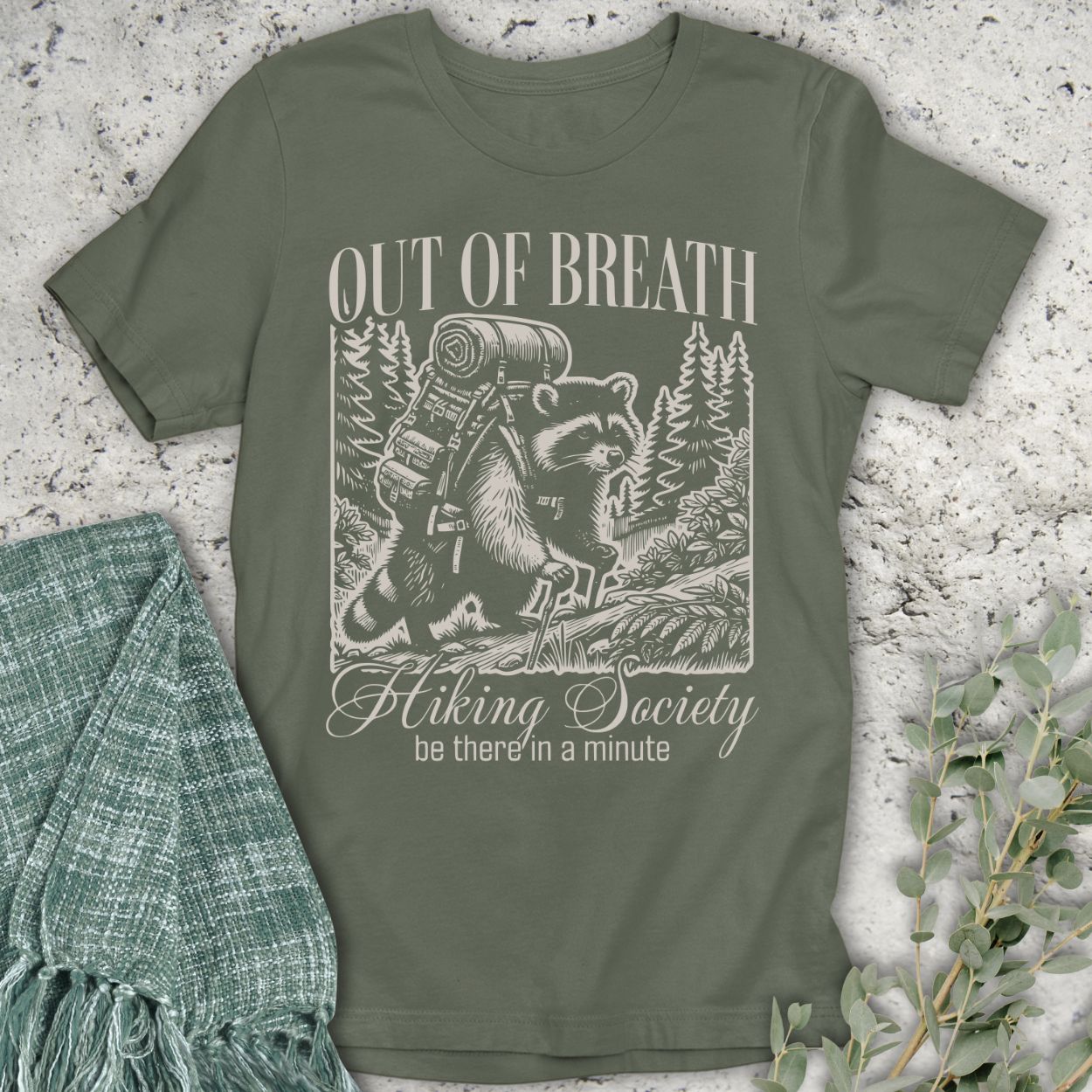 Out of Breath Racoon T-Shirt