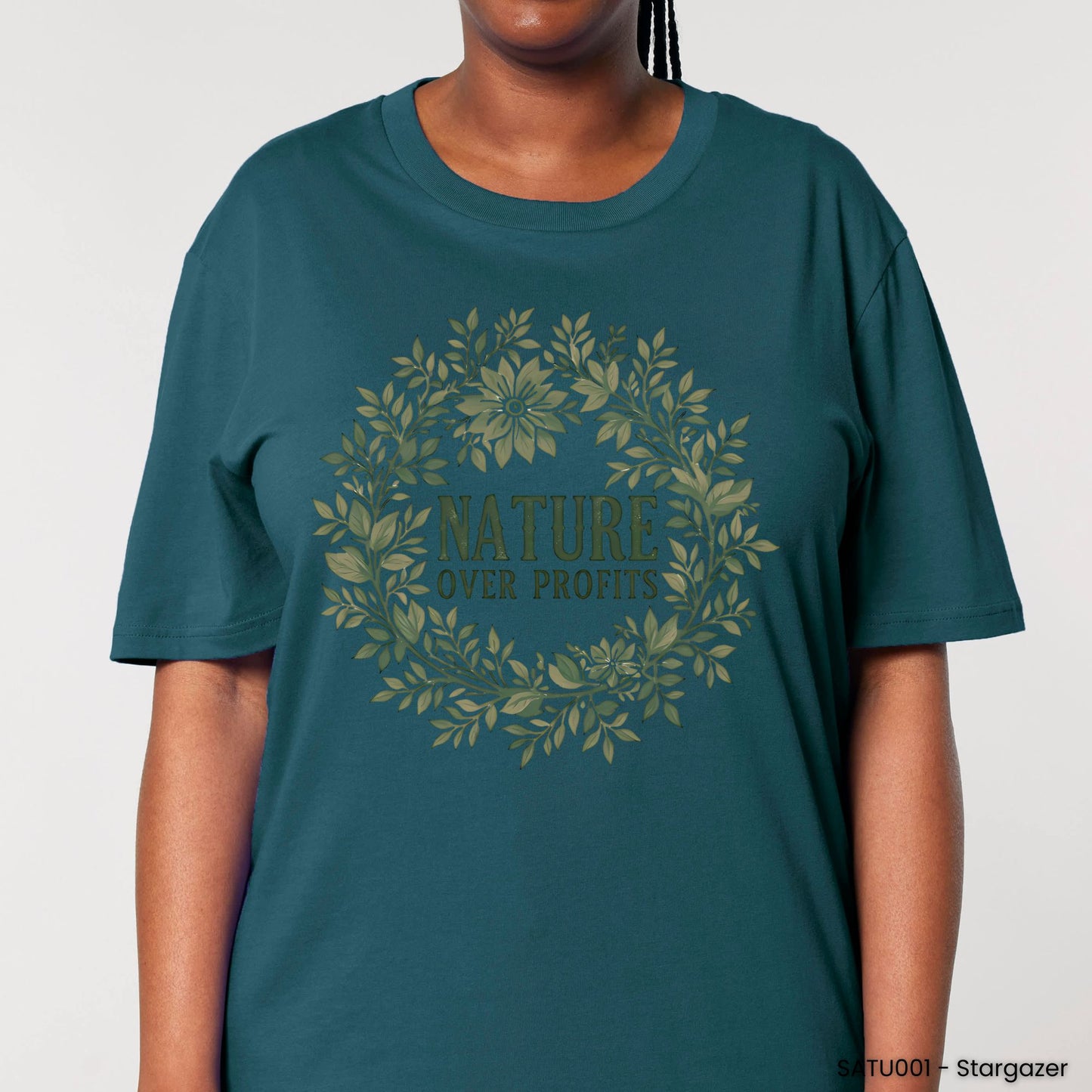 Nature Over Profits Wreath T-Shirt