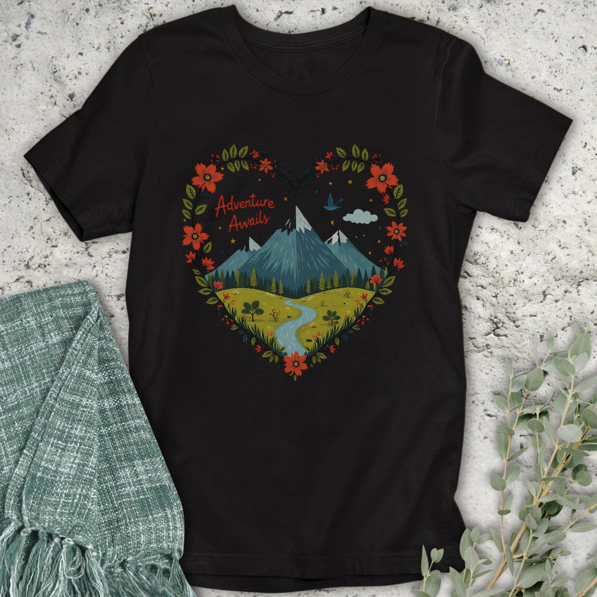Mountain Peaks Adventure Awaits T-Shirt