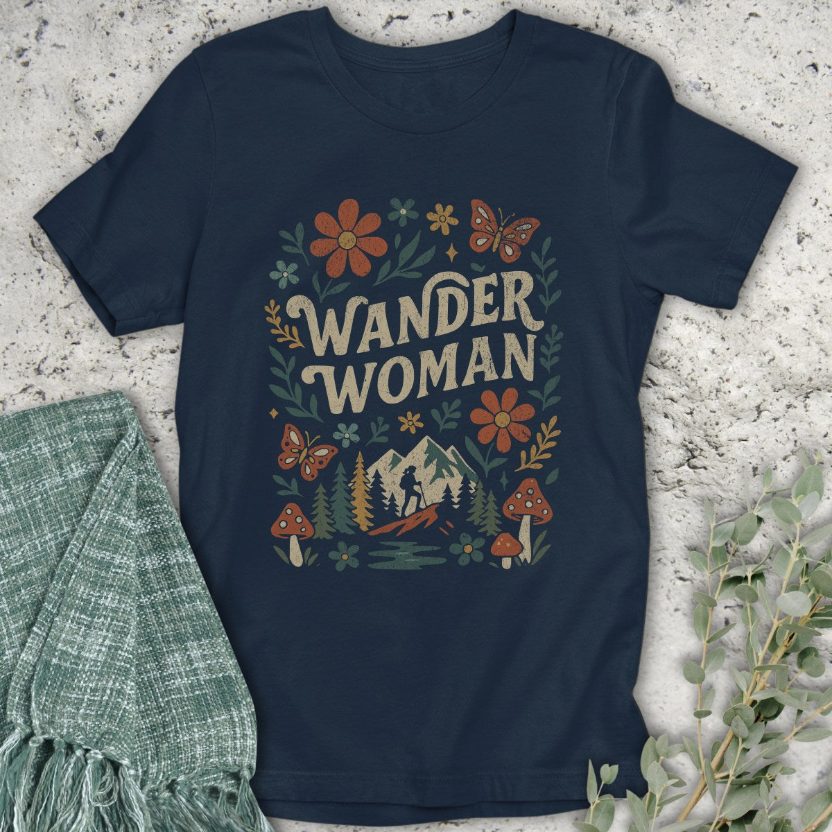 Wander Woman Floral Scene T-Shirt