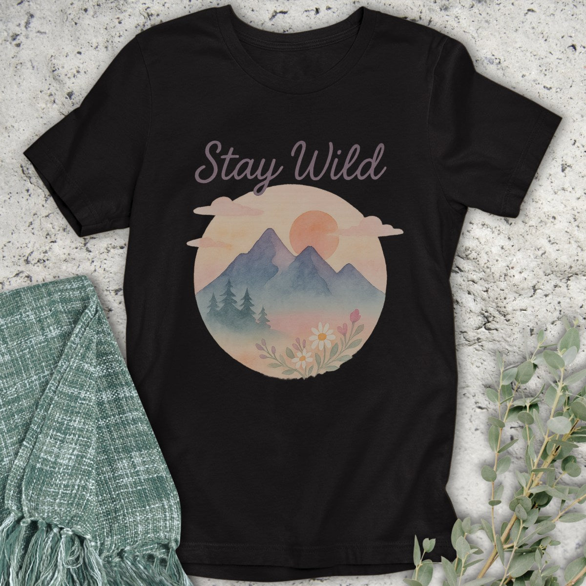 Stay Wild Watercolor T-Shirt