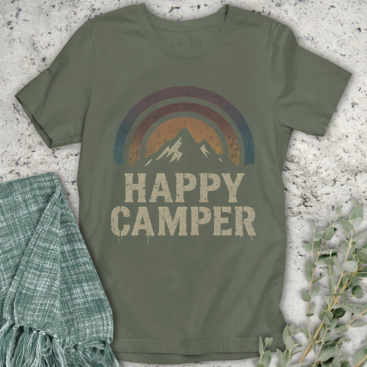 Happy Camper Rainbow T-Shirt