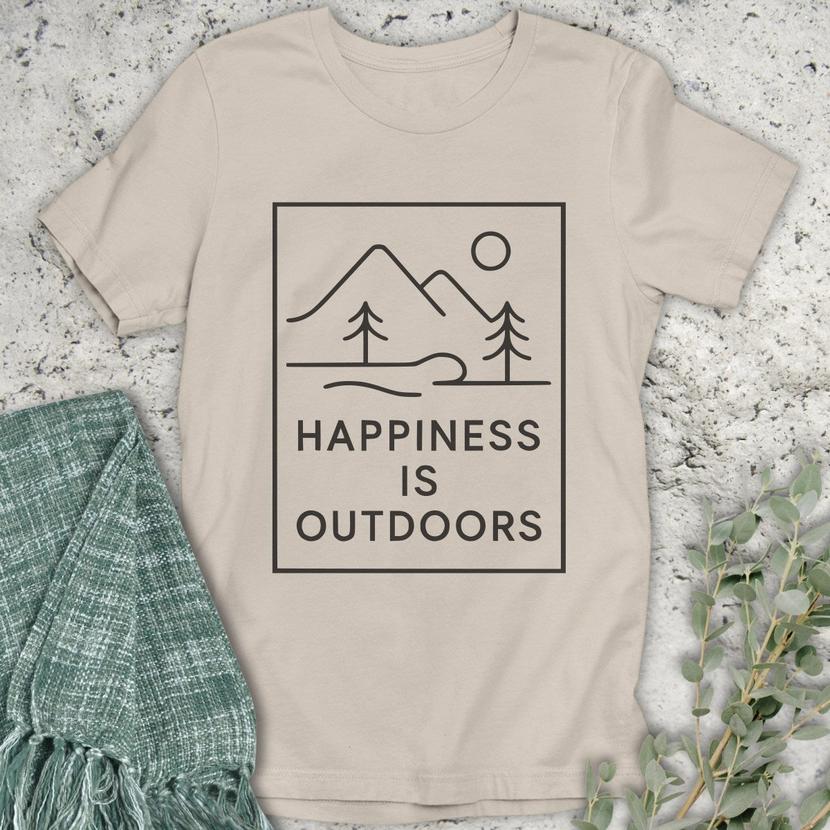 Happiness Is Outdoors Line T-Shirt