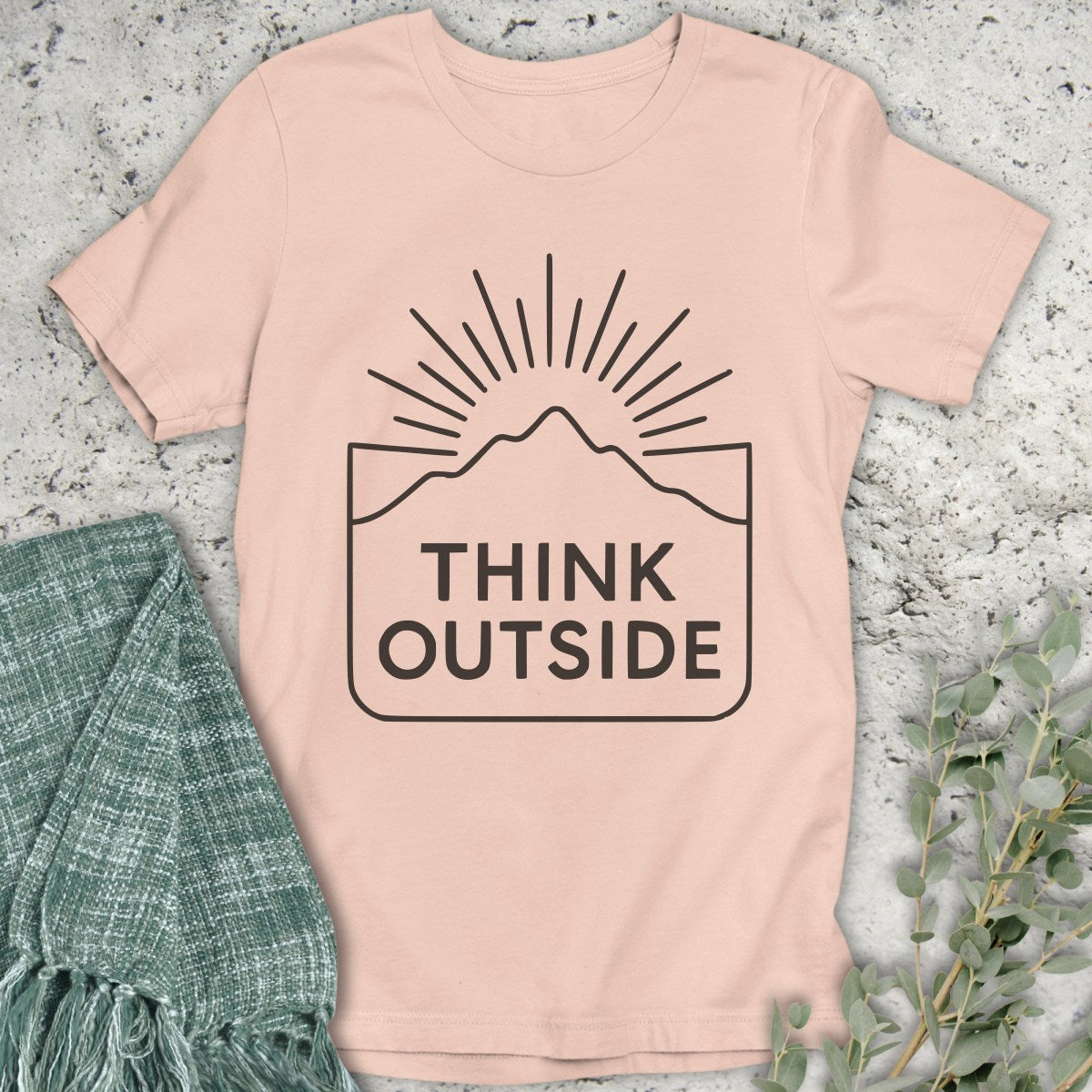 Think Outside Line Art T-Shirt