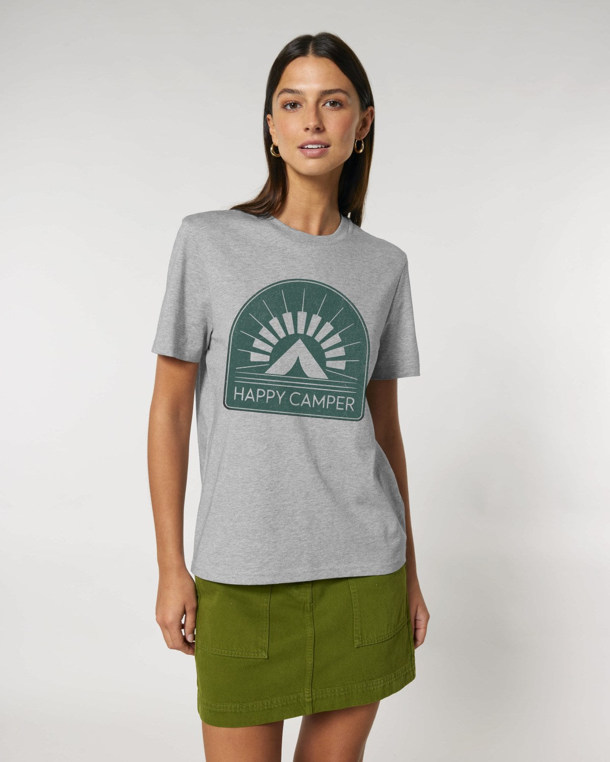Happy Camper Badge T-Shirt