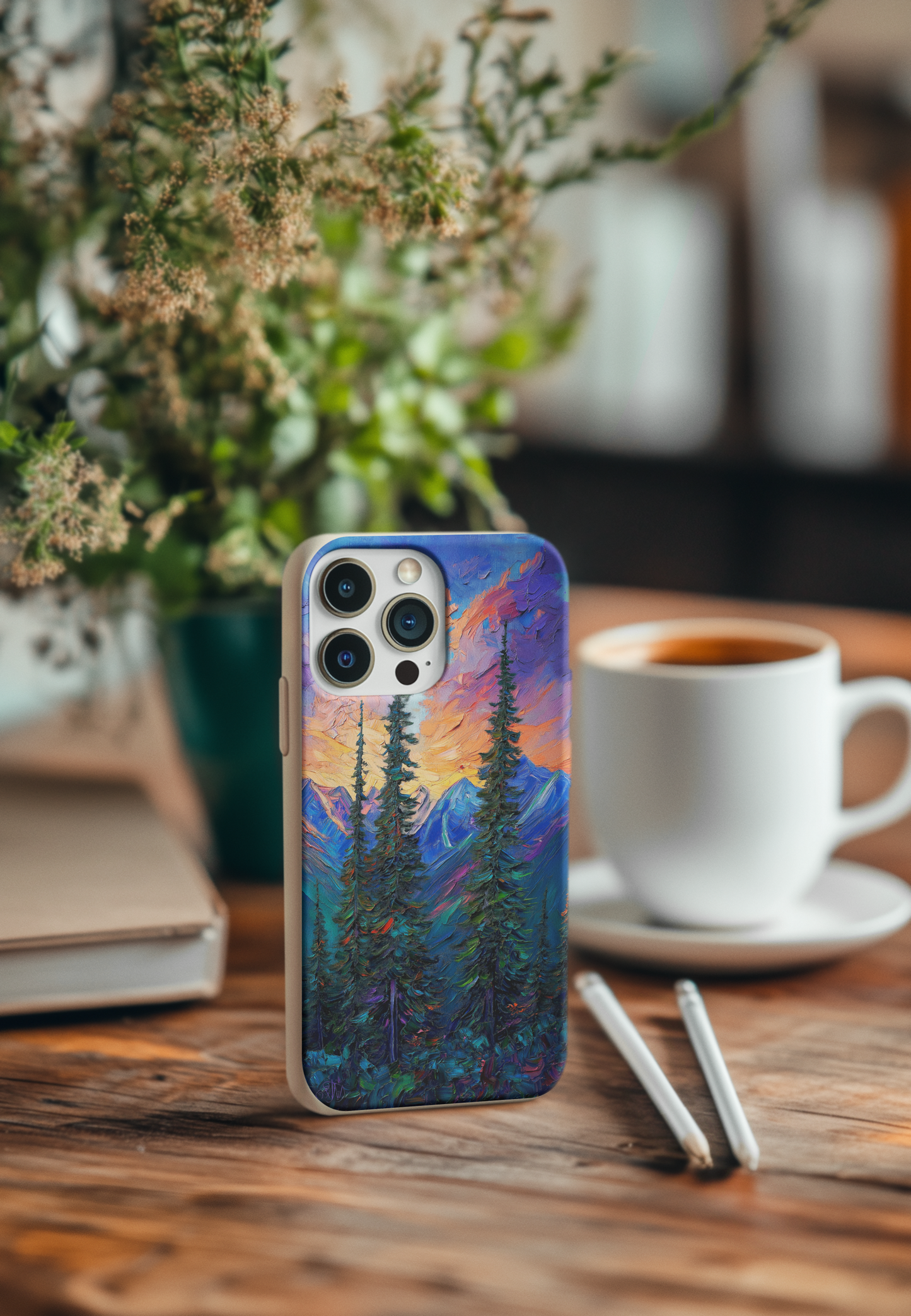 Painted Mountain Sunset Bio Case