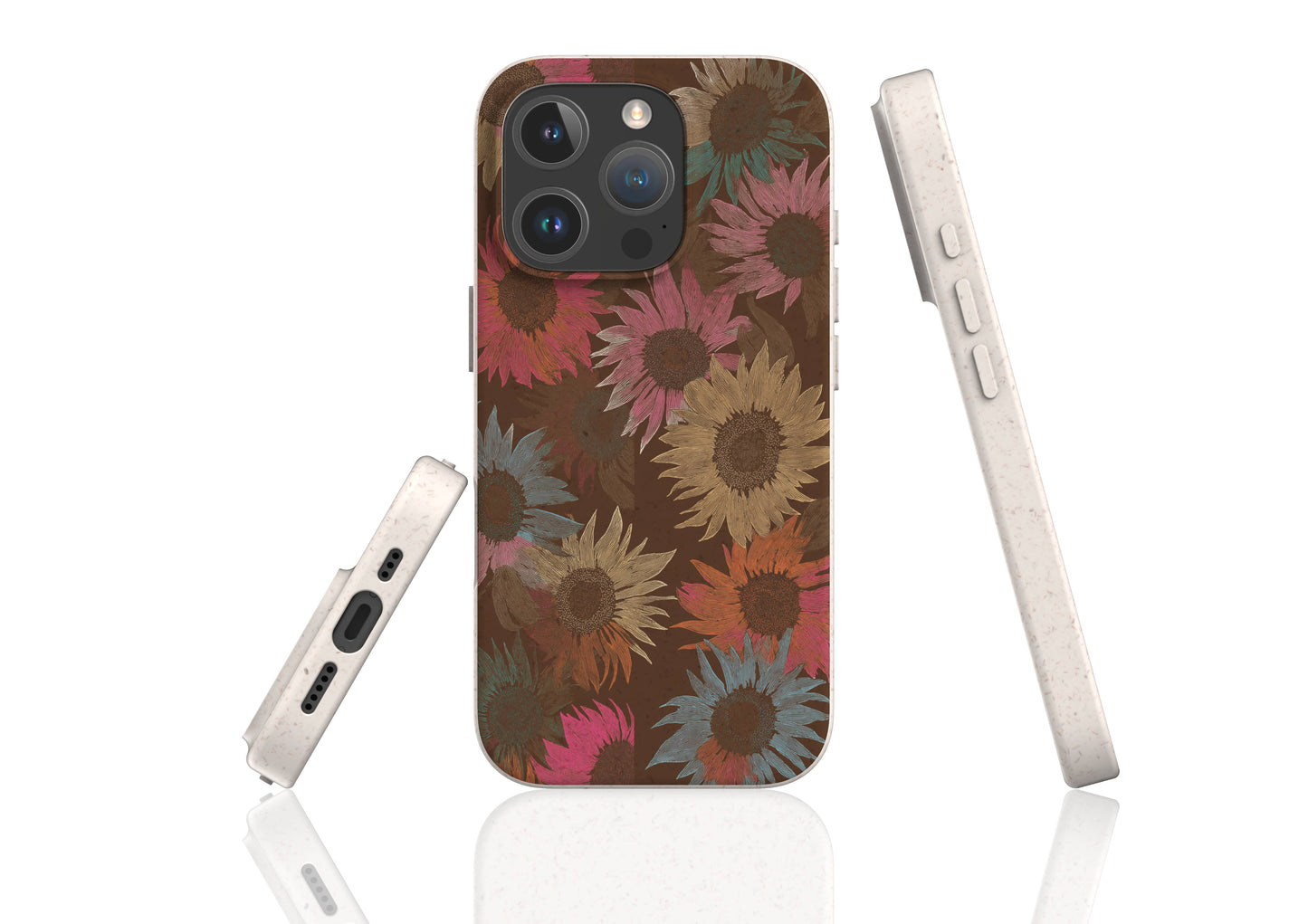 Brown Floral Bio Case