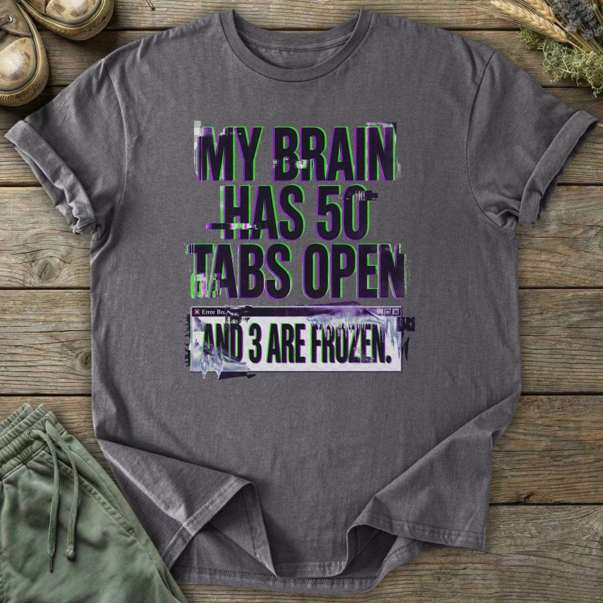 Printify T-Shirt 50 Tabs Open T-Shirt