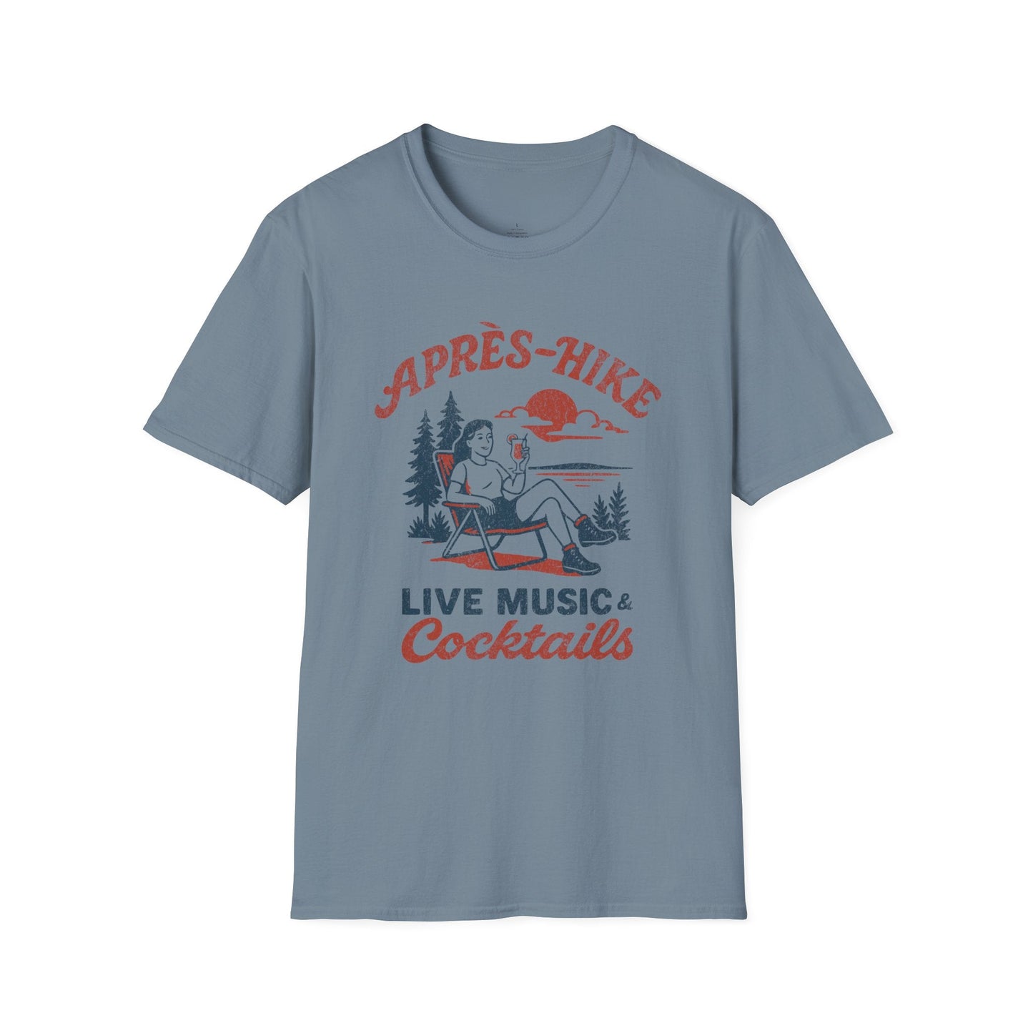Printify T-Shirt Après Hike Retro T-Shirt