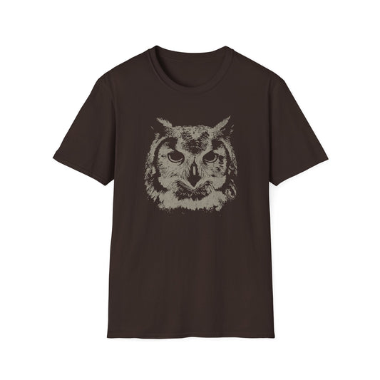 Printify T-Shirt Owl Head T-Shirt