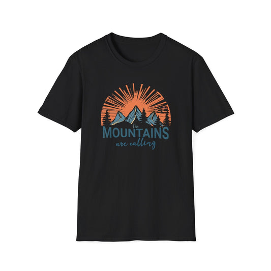 Printify T-Shirt Sunset Mountains are Calling T-Shirt