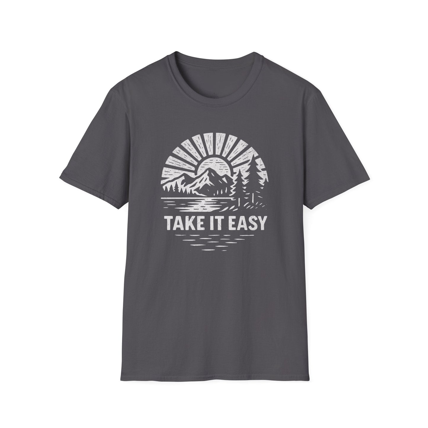 Printify T-Shirt Take It Easy Badge T-Shirt