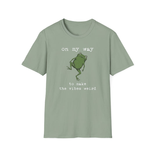 Printify T-Shirt Weird Vibes Frog T-Shirt