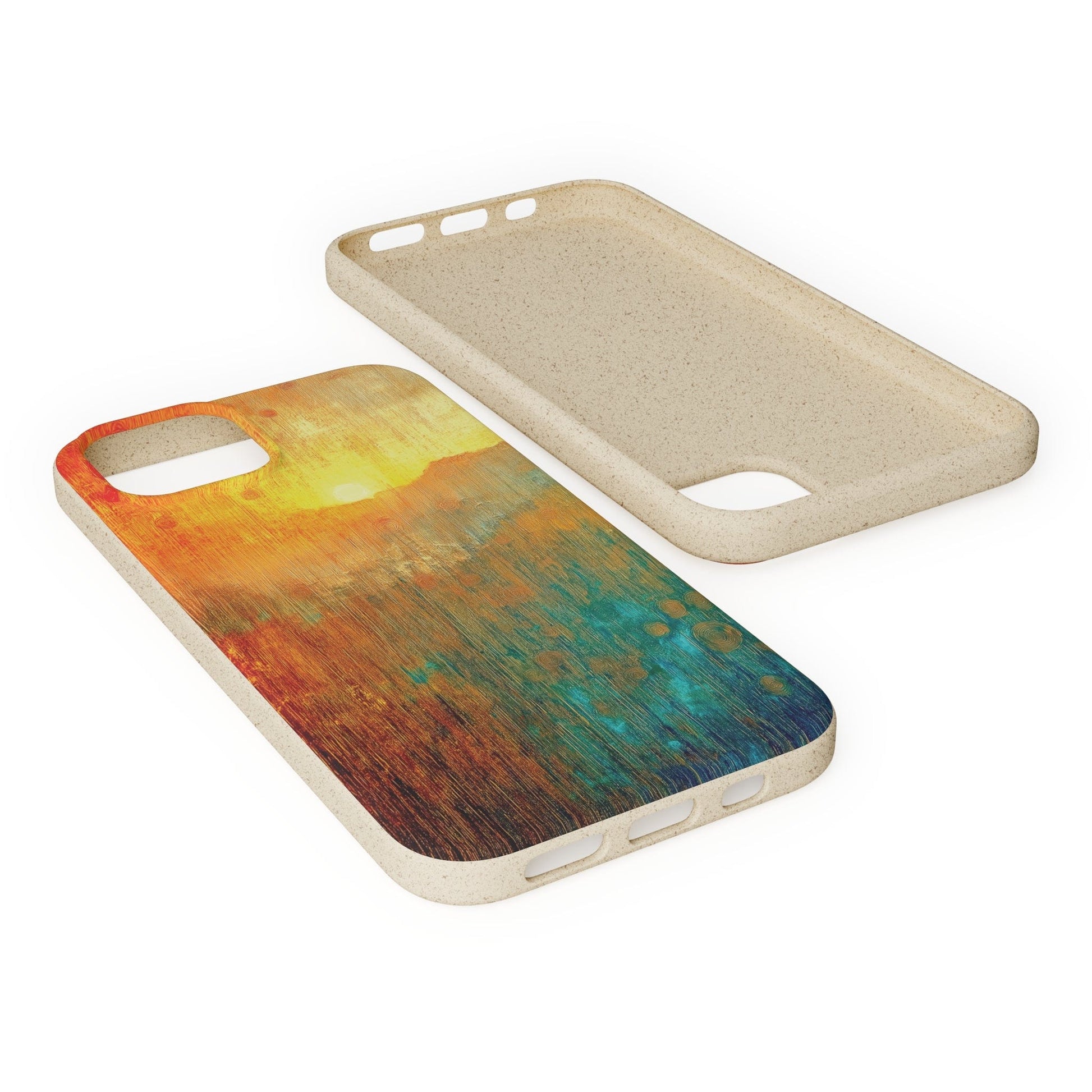 Stepping Green Phone Case Abstract Sunset Bio Case