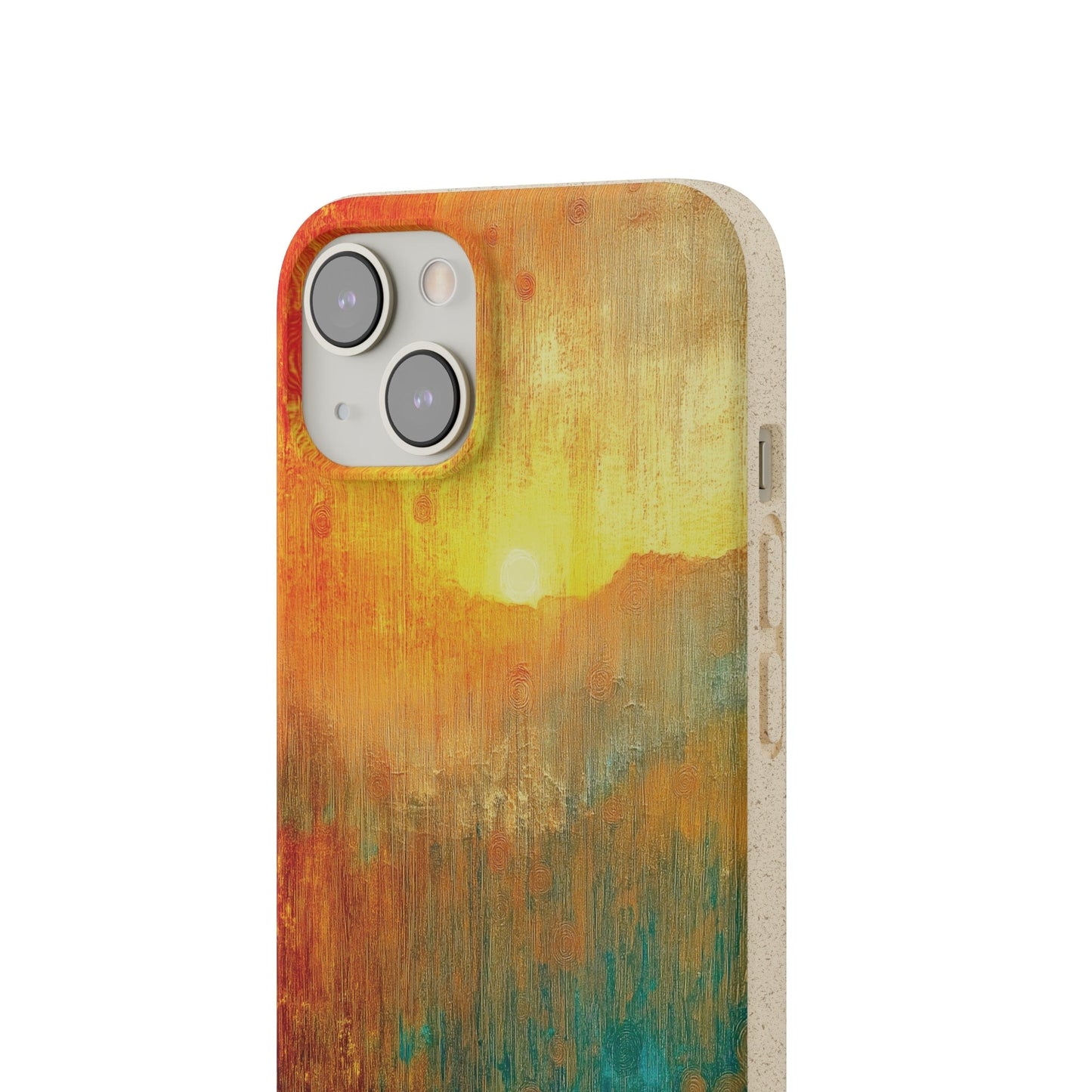 Stepping Green Phone Case Abstract Sunset Bio Case