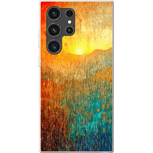 Stepping Green Phone Case Abstract Sunset Bio Case
