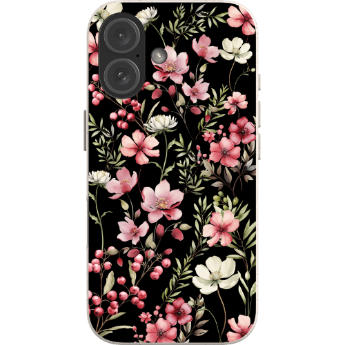 Stepping Green Phone Case Black Rose Floral Bio Case