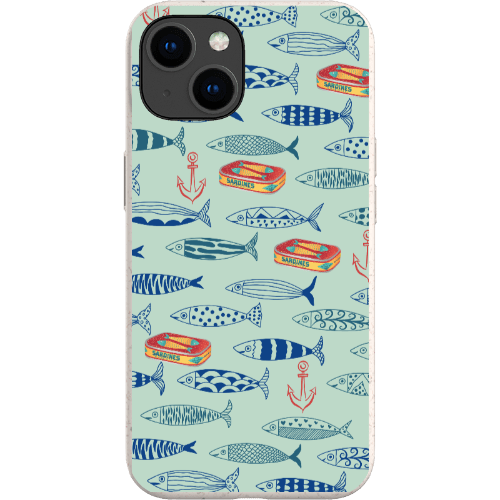 Stepping Green Phone Case Blue Sardines Bio Case