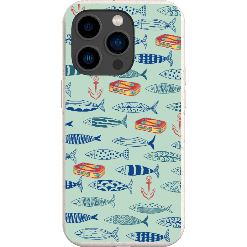 Stepping Green Phone Case Blue Sardines Bio Case