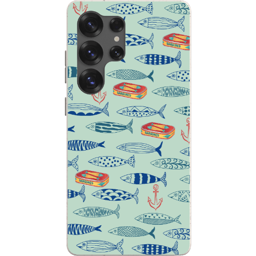 Stepping Green Phone Case Blue Sardines Bio Case