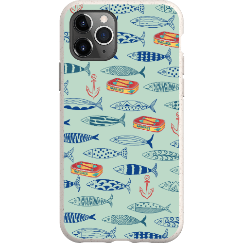 Stepping Green Phone Case Blue Sardines Bio Case