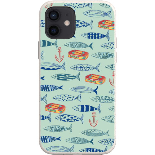Stepping Green Phone Case Blue Sardines Bio Case