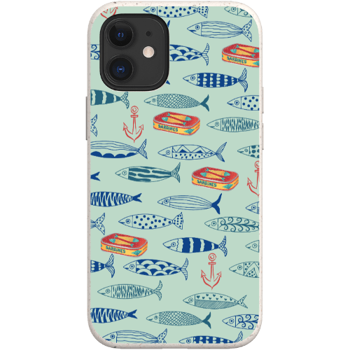 Stepping Green Phone Case Blue Sardines Bio Case