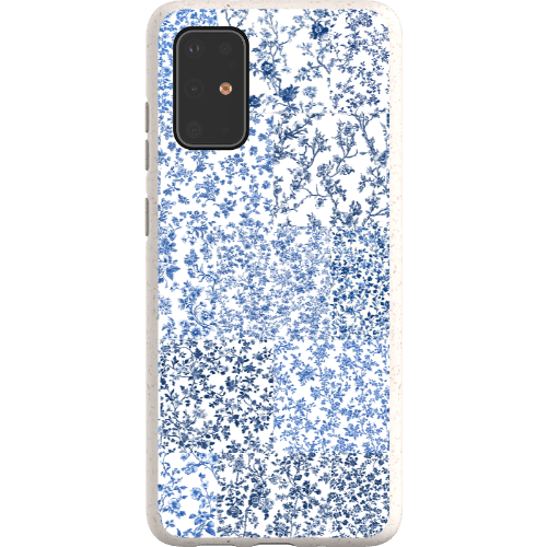 Stepping Green Phone Case Blue Toile Checkerboard Bio Case