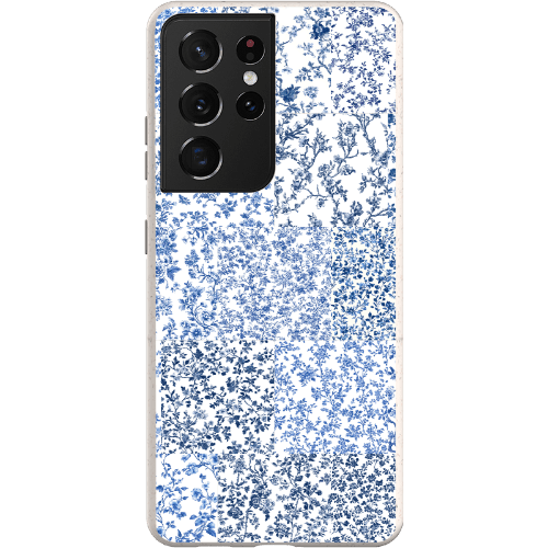 Stepping Green Phone Case Blue Toile Checkerboard Bio Case