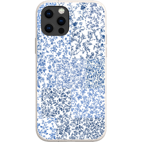 Stepping Green Phone Case Blue Toile Checkerboard Bio Case