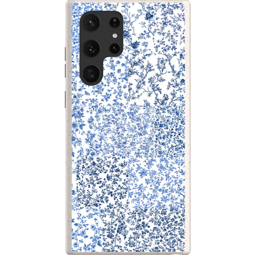 Stepping Green Phone Case Blue Toile Checkerboard Bio Case