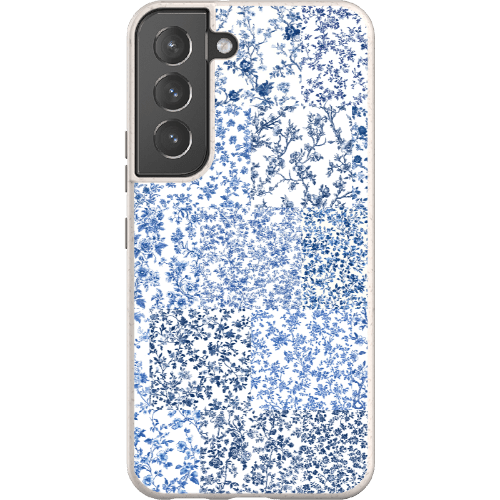Stepping Green Phone Case Blue Toile Checkerboard Bio Case