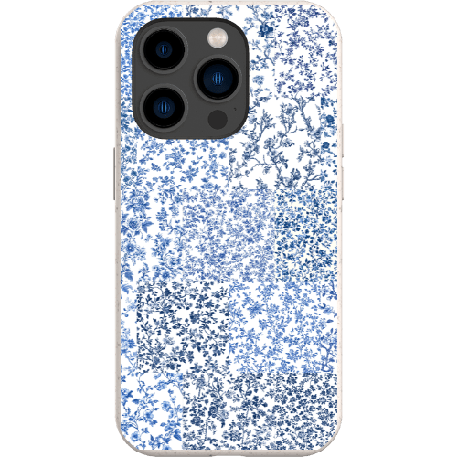 Stepping Green Phone Case Blue Toile Checkerboard Bio Case