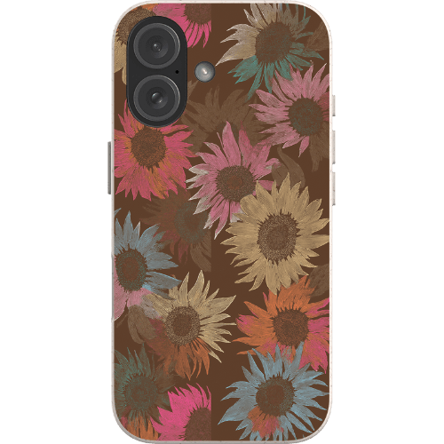 Stepping Green Phone Case Brown Floral Bio Case