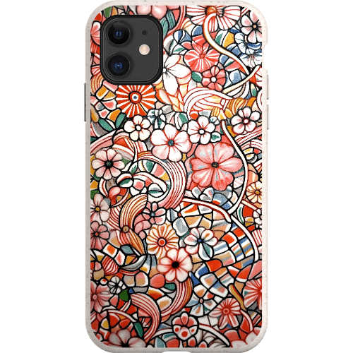 Stepping Green Phone Case Candy Flower Doodle Bio Case