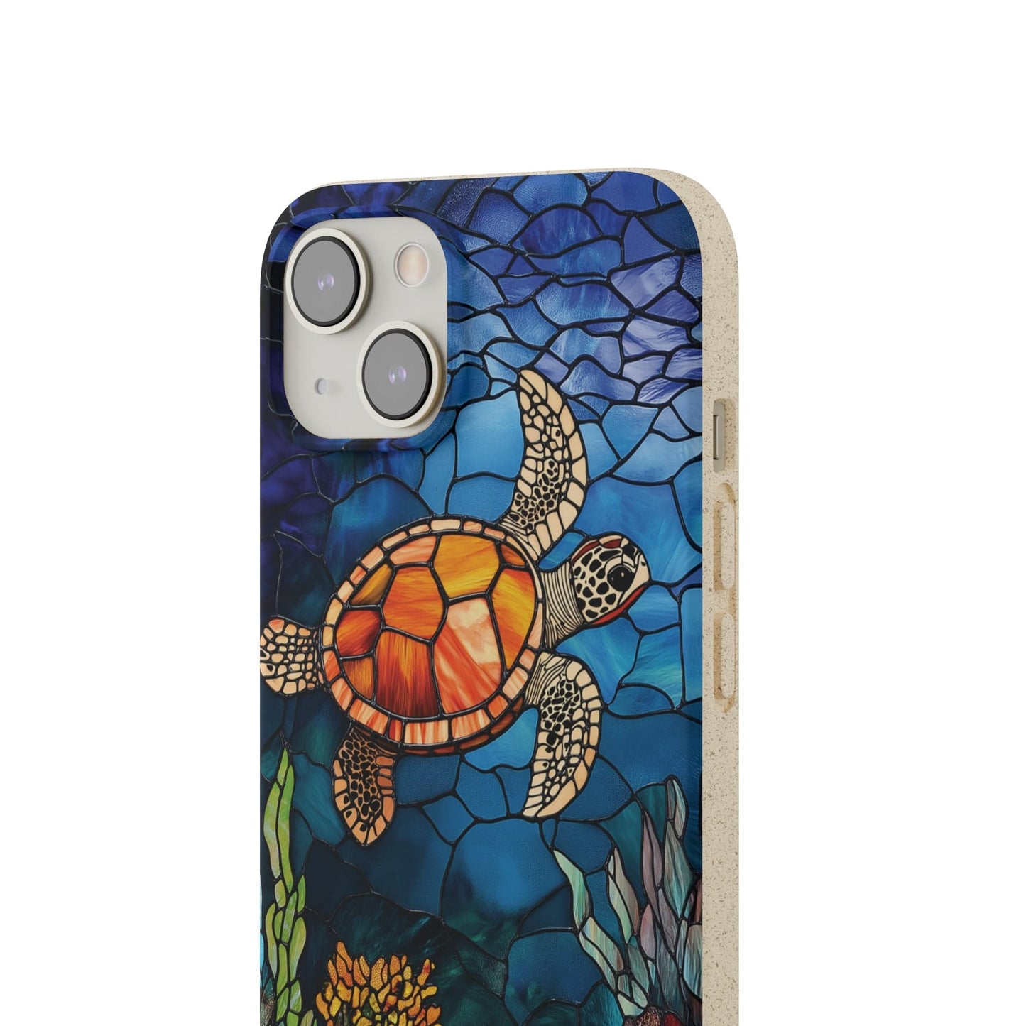 Stepping Green Phone Case Coral Reef Turtle 1 Bio Case
