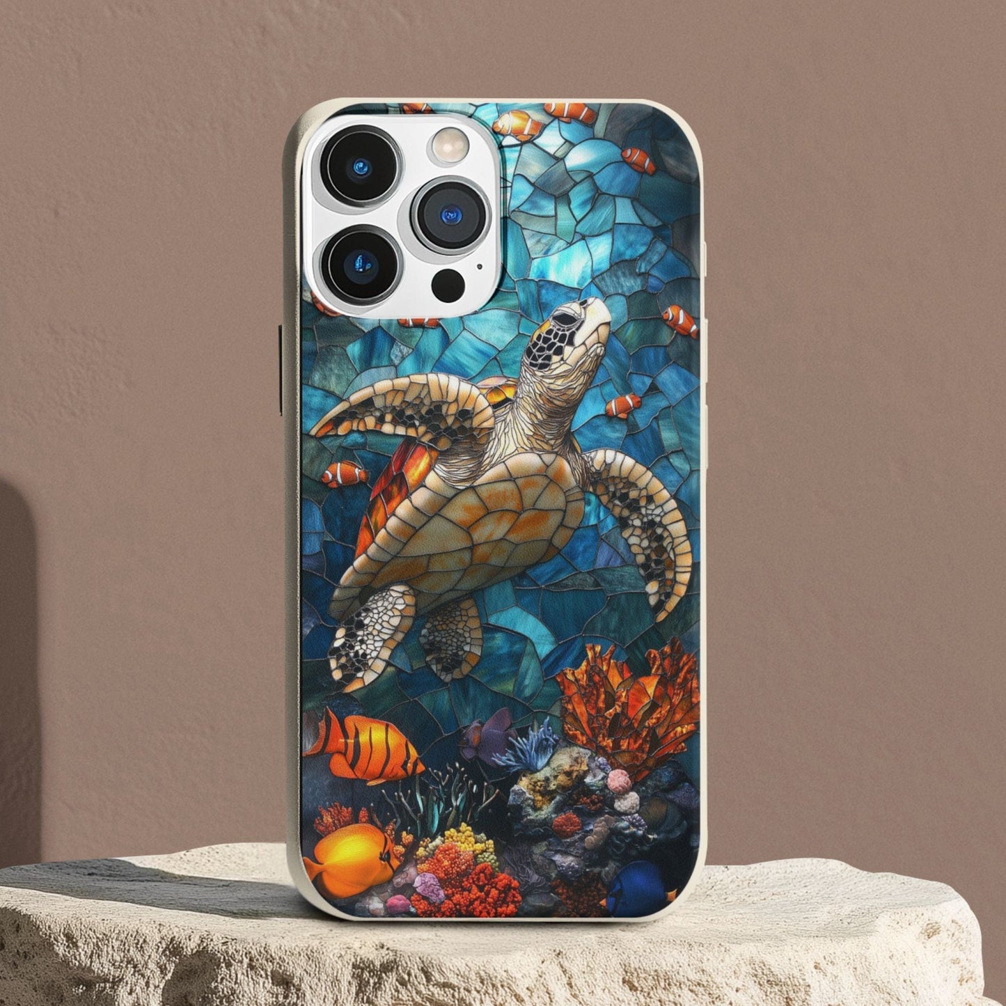 Stepping Green Phone Case Coral Reef Turtle 2 Bio Case