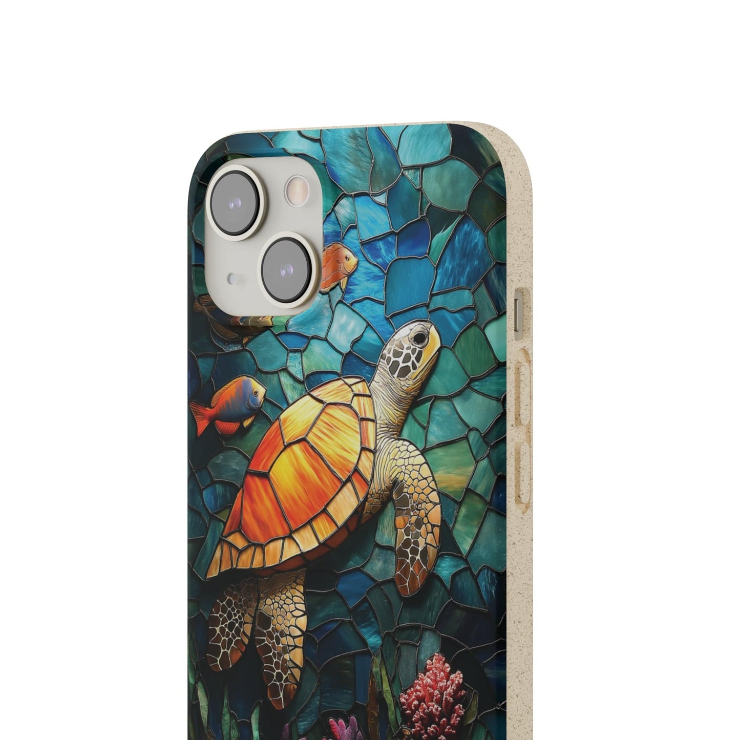 Stepping Green Phone Case Coral Reef Turtle 3 Bio Case