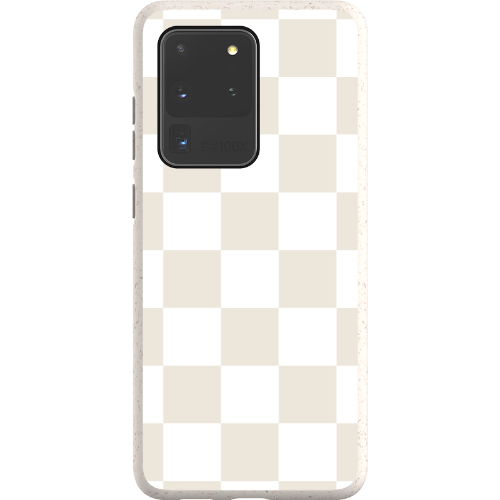 Stepping Green Phone Case Cream Checkerboard Bio Case