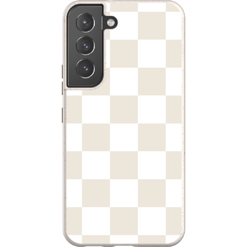 Stepping Green Phone Case Cream Checkerboard Bio Case