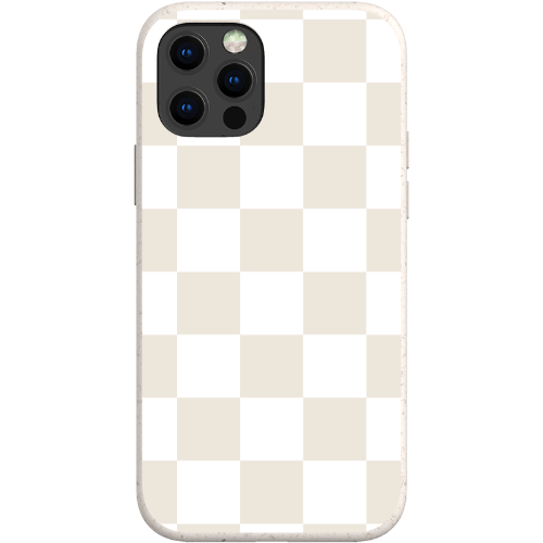 Stepping Green Phone Case Cream Checkerboard Bio Case