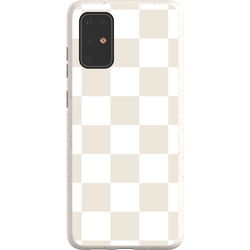 Stepping Green Phone Case Cream Checkerboard Bio Case