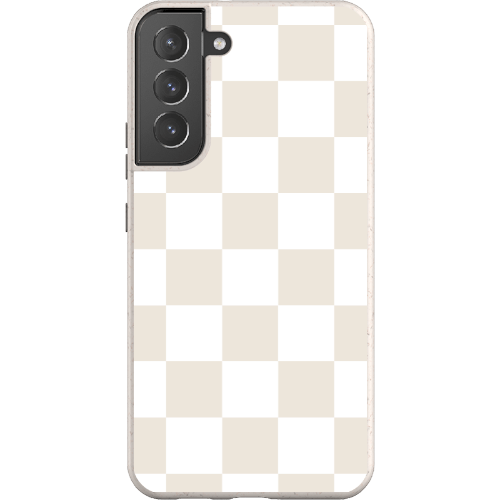 Stepping Green Phone Case Cream Checkerboard Bio Case