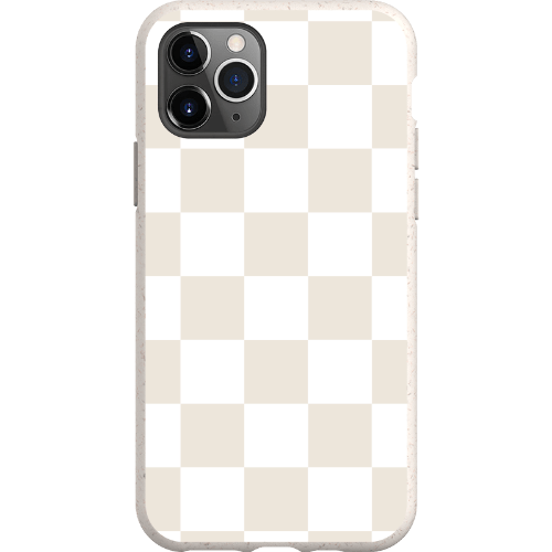 Stepping Green Phone Case Cream Checkerboard Bio Case