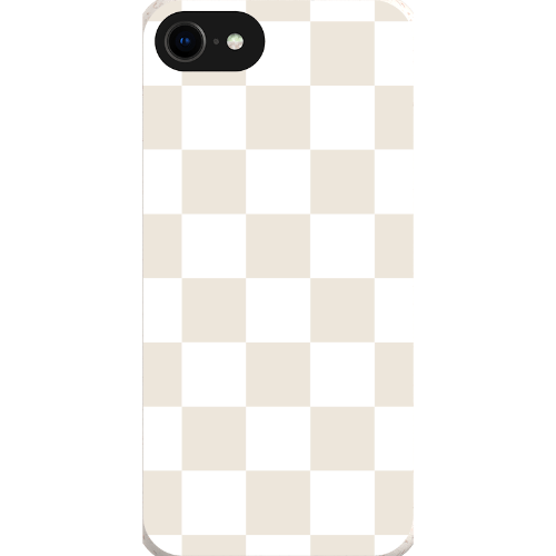 Stepping Green Phone Case Cream Checkerboard Bio Case