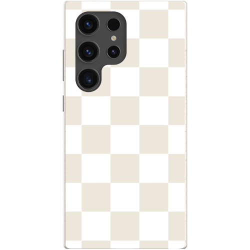 Stepping Green Phone Case Cream Checkerboard Bio Case