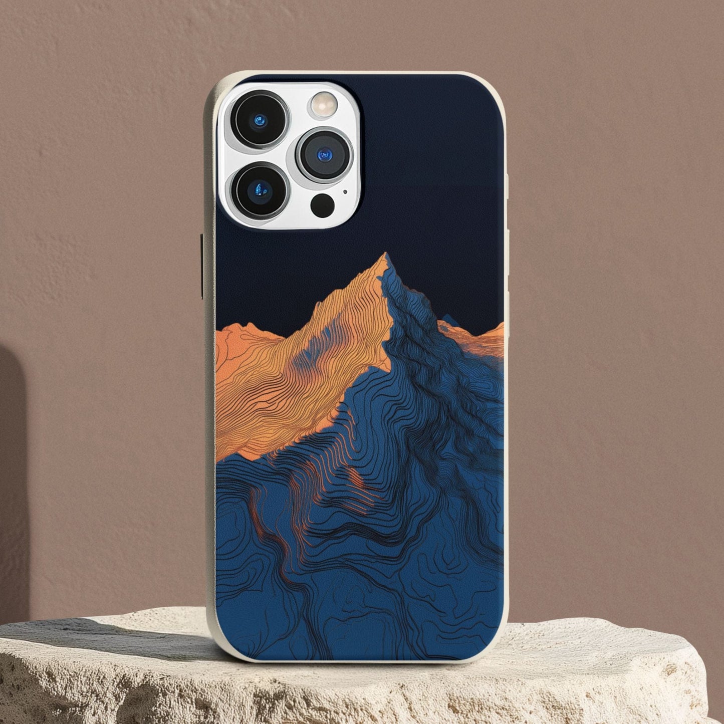 Stepping Green Phone Case Dark Topographic Bio Case