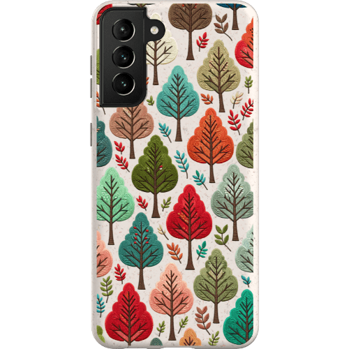 Stepping Green Phone Case Festive Fall Trees Bio Case